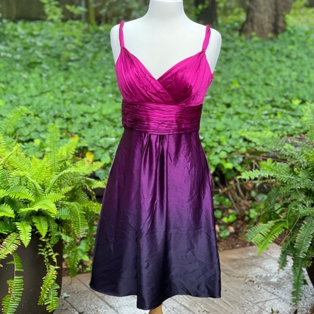 ANN TAYLOR Ombré Silk Dress